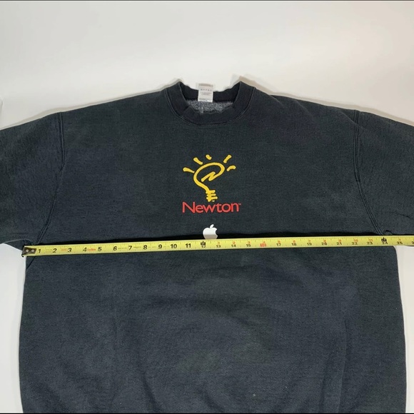 VTG Apple Computer Newton Fotl Crew Neck Rare - Picture 5 of 9